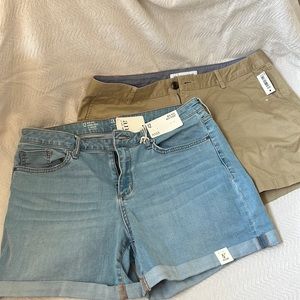 2 pairs ladies shorts. Size 12. NWT